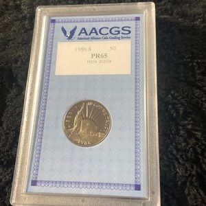 1986 S Proof Half Dollar